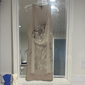 Sachin + Babi Beige Sequin Dress
